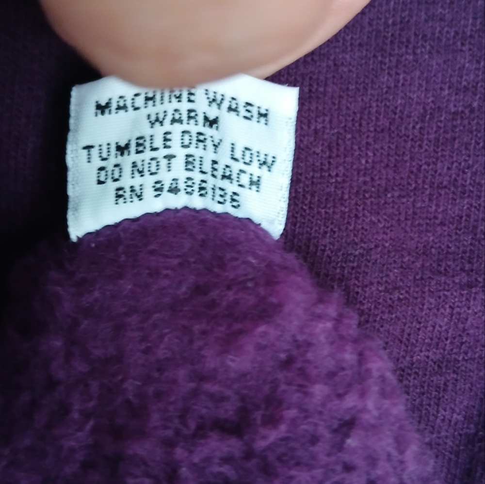 🏷️ Bryn Walker Women's Top Purple Open Front Sweater Cardigan #0306 - Picture 4 of 12